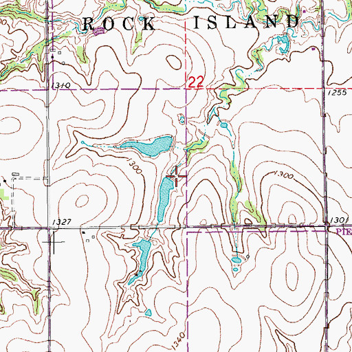 Topographic Map of McClain 209 Dam, OK