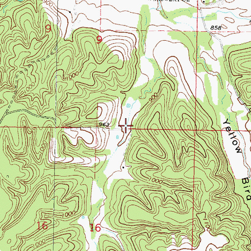 Topographic Map of Whitewater Creek Site 3 Dam, OK