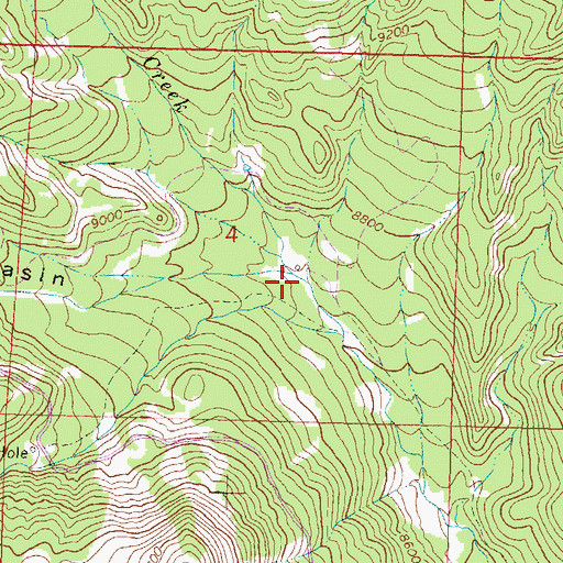Topographic Map of Porcupine Creek, CO