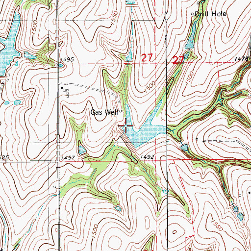 Topographic Map of Canyon View Site 2 Dam, OK