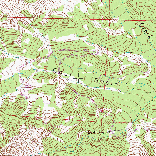 Topographic Map of Coal Basin, CO