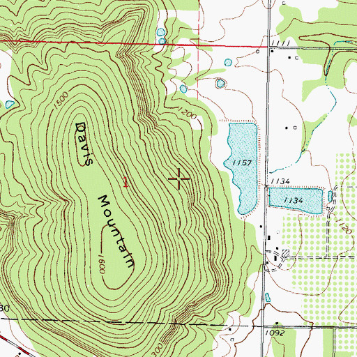 Topographic Map of Orchard Dam, OK