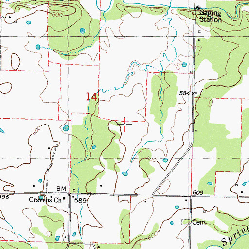 Topographic Map of Fourche Maline Creek Site 11 Dam, OK