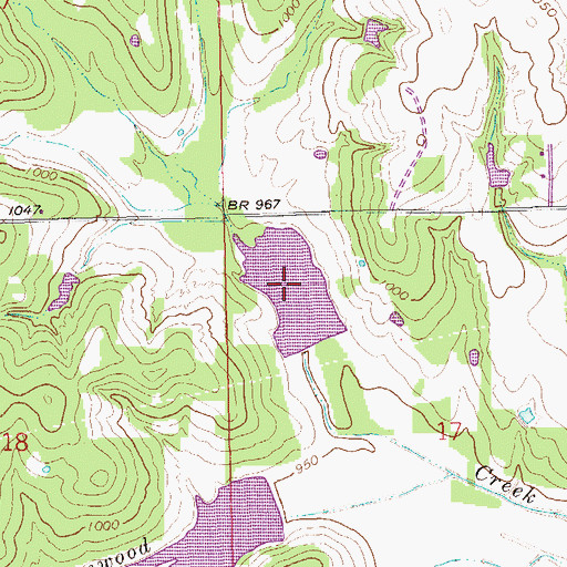 Topographic Map of Salt Creek Site 5 Reservoir, OK