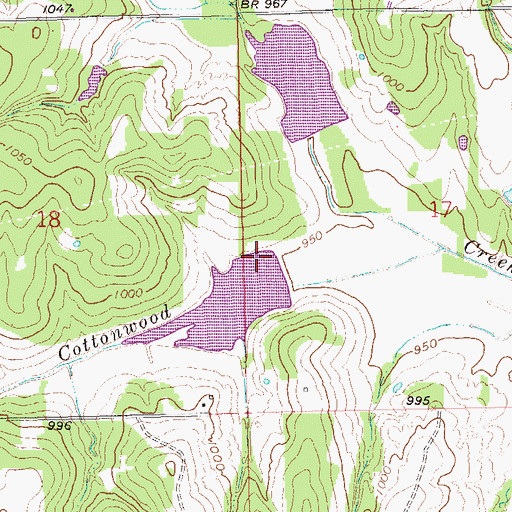 Topographic Map of Salt Creek Site 6 Dam, OK
