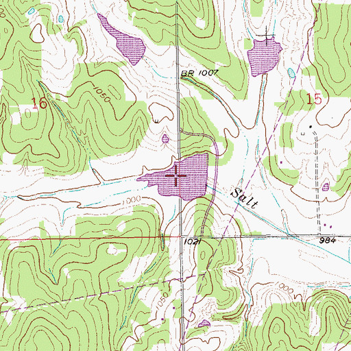 Topographic Map of Salt Creek Site 11 Reservoir, OK