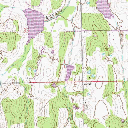 Topographic Map of Salt Creek Site 14 Dam, OK