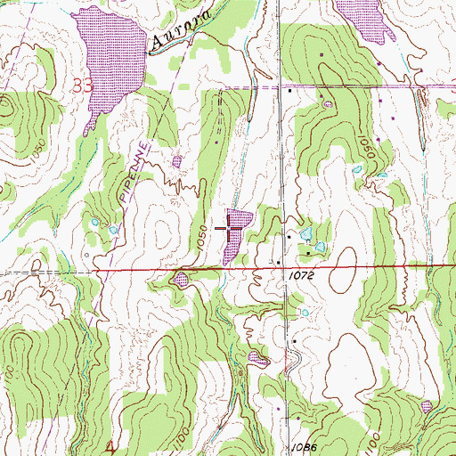 Topographic Map of Salt Creek Site 14 Reservoir, OK