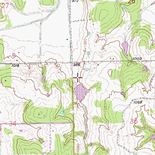 Topographic Map of Salt Creek Site 16 Dam, OK