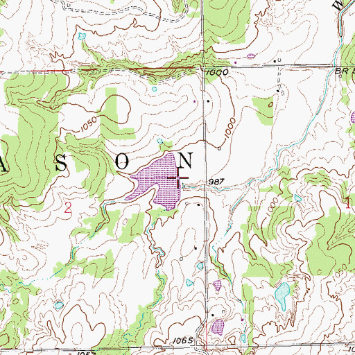 Topographic Map of Salt Creek Site 17 Dam, OK