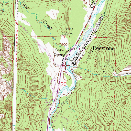 Topographic Map of East Creek, CO