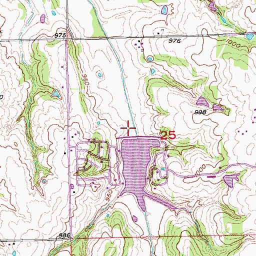 Topographic Map of Salt Creek Site 24 Dam, OK