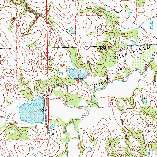 Topographic Map of Salt Creek Site 38 Dam, OK
