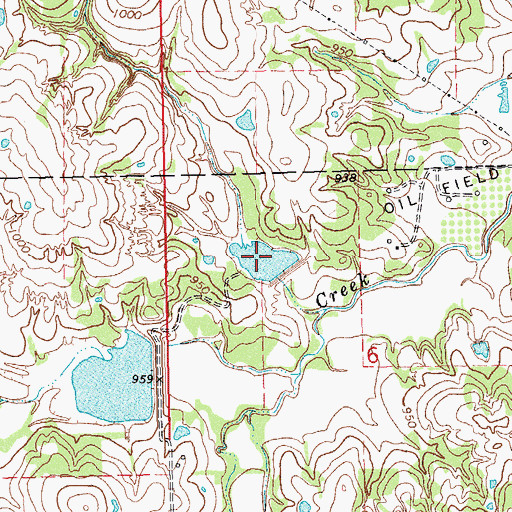 Topographic Map of Salt Creek Site 38 Reservoir, OK