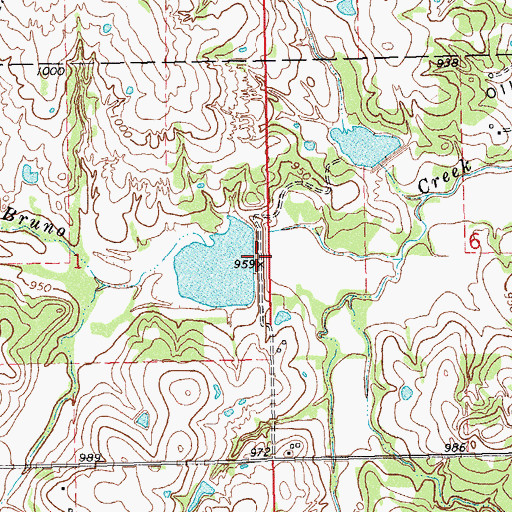Topographic Map of Salt Creek Site 39 Dam, OK