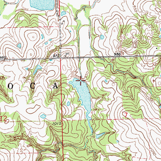Topographic Map of Salt Creek Site 40 Dam, OK