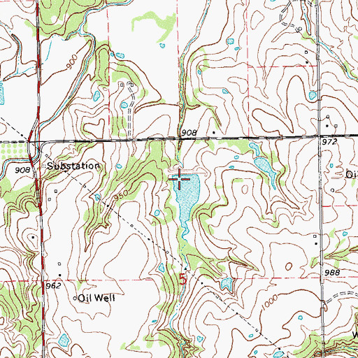 Topographic Map of Salt Creek Site 41 Dam, OK