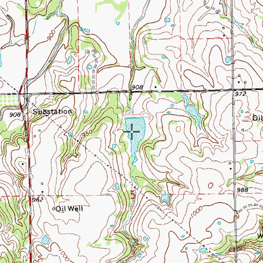 Topographic Map of Salt Creek Site 41 Reservoir, OK
