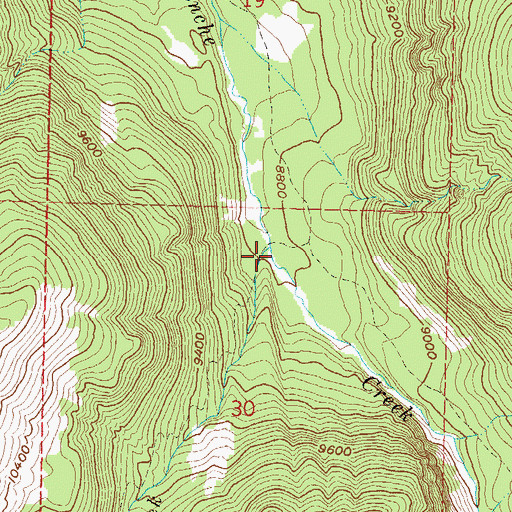 Topographic Map of Gift Creek, CO