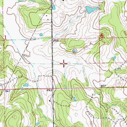 Topographic Map of Quapaw Creek Site 4 Reservoir, OK