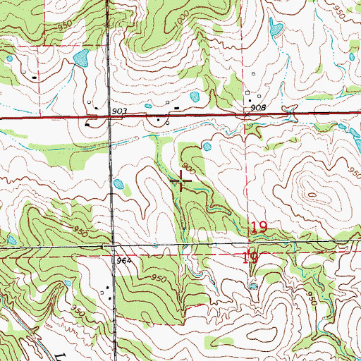 Topographic Map of Quapaw Creek Site 7 Reservoir, OK