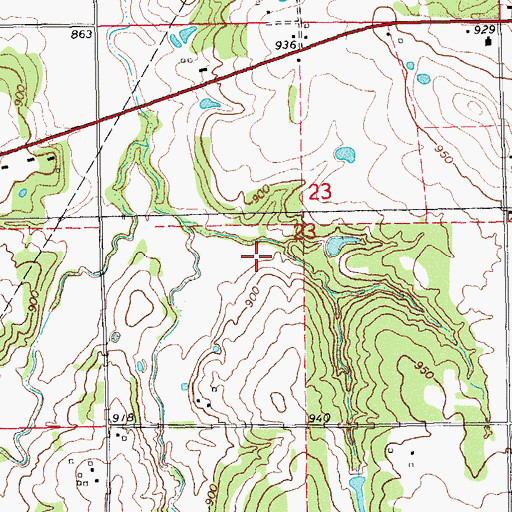 Topographic Map of Quapaw Creek Site 9 Dam, OK