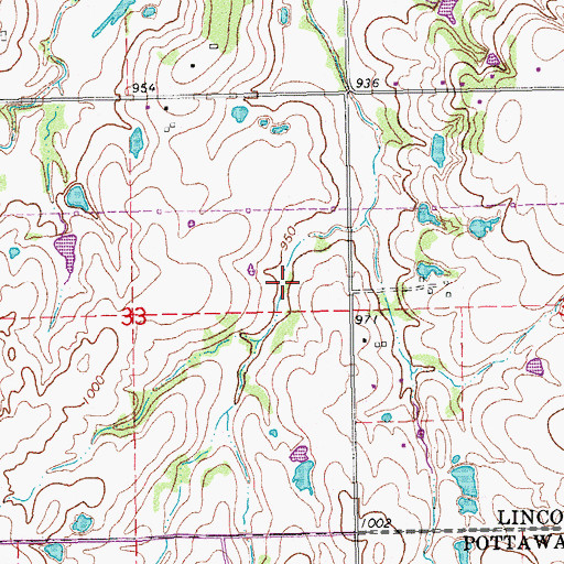 Topographic Map of Quapaw Creek Site 18 Reservoir, OK