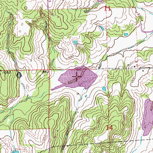 Topographic Map of Quapaw Creek Site 26 Reservoir, OK