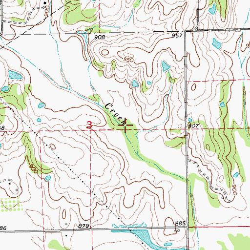 Topographic Map of Quapaw Creek Site 31 Reservoir, OK