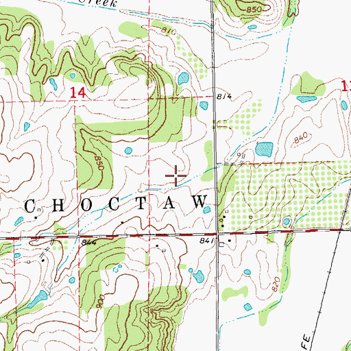 Topographic Map of Quapaw Creek Site 42 Dam, OK