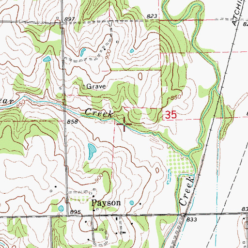 Topographic Map of Quapaw Creek Site 40 Reservoir, OK