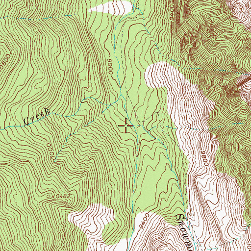 Topographic Map of Bear Creek, CO