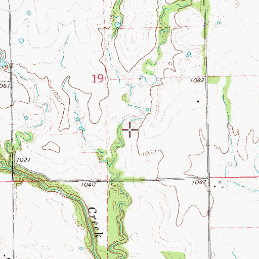 Topographic Map of Upper Black Bear Creek Site 23 Reservoir, OK