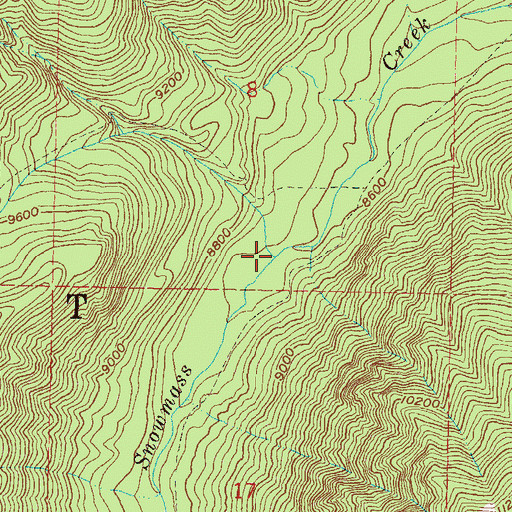 Topographic Map of West Snowmass Creek, CO