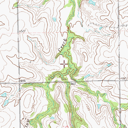 Topographic Map of Upper Black Bear Creek Site 68 Reservoir, OK