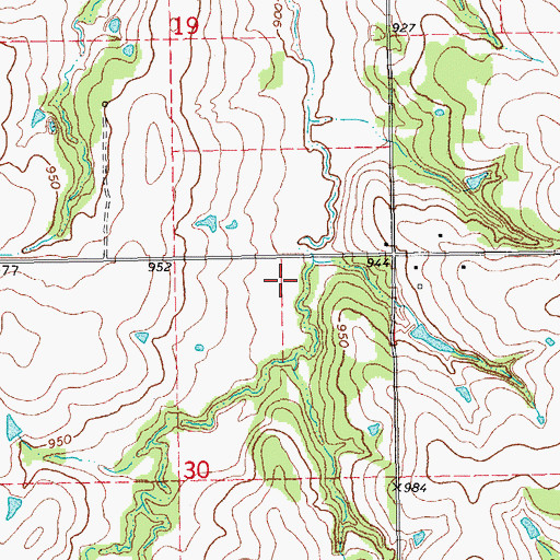 Topographic Map of Fitzgerald-Soldier Creek Site 5 Dam, OK