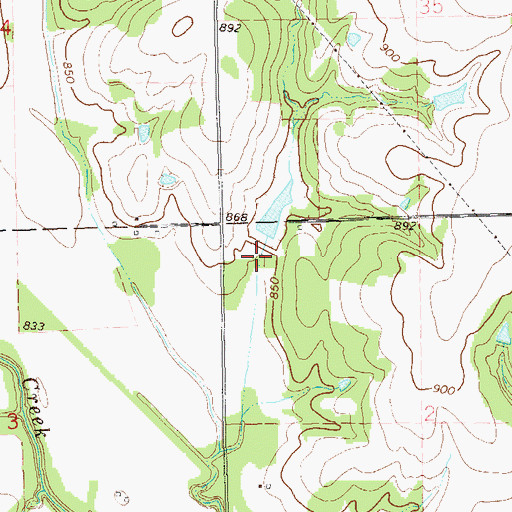 Topographic Map of Stillwater Creek Site 11 Dam, OK