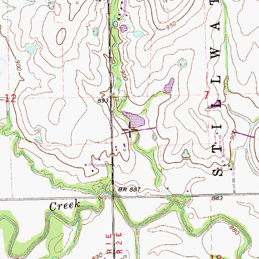 Topographic Map of Stillwater Creek Site 35 Dam, OK