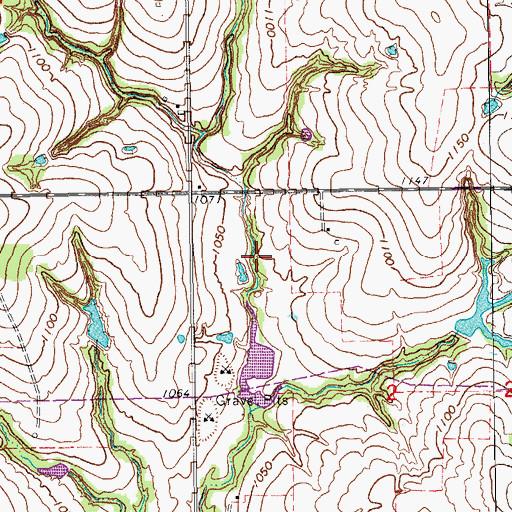 Topographic Map of Finn Creek Site 15 Dam, OK