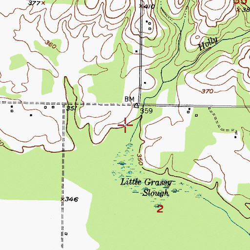 Topographic Map of Waterfall-Gilford Creeks Site 12 Reservoir, OK
