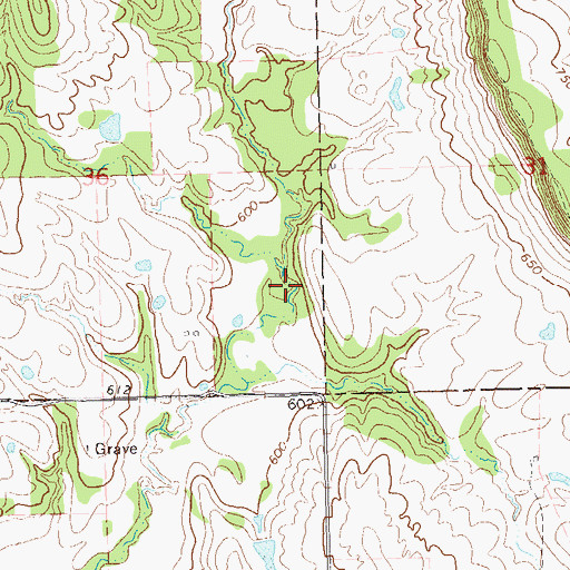 Topographic Map of Lower Clear Boggy Creek Site 22 Dam, OK