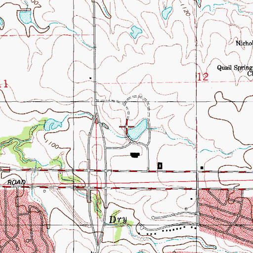 Topographic Map of Oknoname 26 Dam, OK