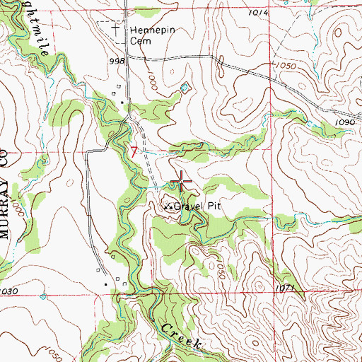 Topographic Map of Wildhorse Creek Site 125 Reservoir, OK