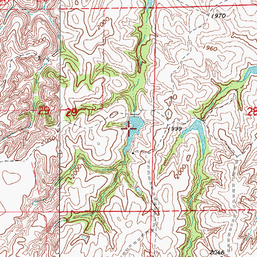 Topographic Map of Oknoname 05920 Reservoir, OK