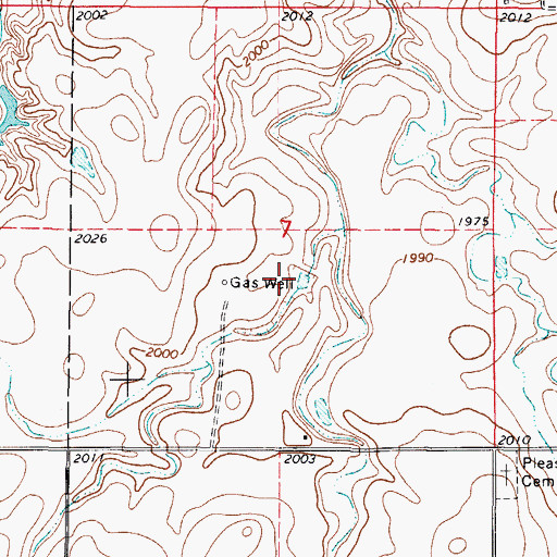 Topographic Map of Oknoname 05903 Dam, OK