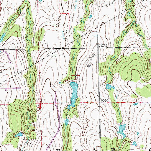 Topographic Map of Oknoname 083008 Dam, OK