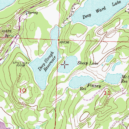 Topographic Map of Sheep Lake, CO