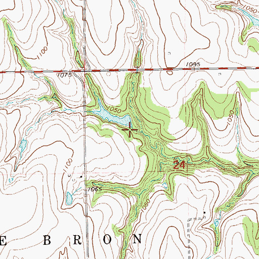 Topographic Map of Oknoname 083040 Dam, OK