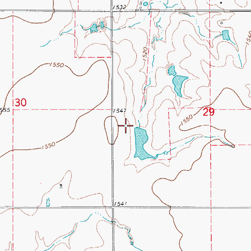 Topographic Map of Oknoname 075011 Dam, OK