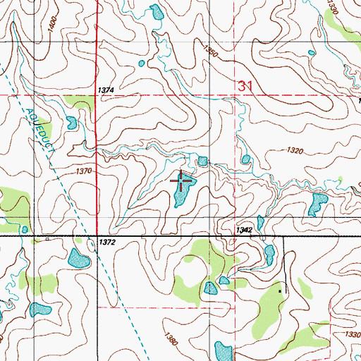 Topographic Map of Oknoname 075012 Reservoir, OK